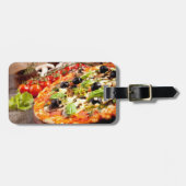 Italiaanse pizza bagagelabel (Voorkant horizontaal)