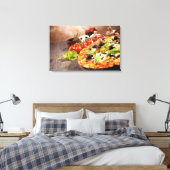 Italiaanse pizza canvas afdruk (Insitu (Slaapkamer))