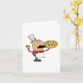 Italiaanse Pizza Chef Kaart (Gele Bloem)