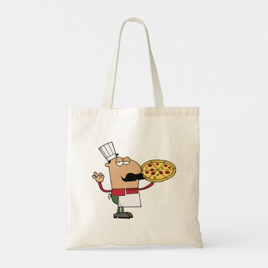 Italiaanse Pizza Chef Tote Bag (Achterkant)