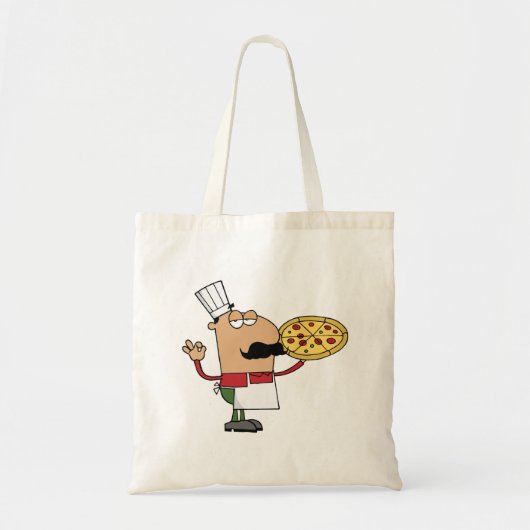Italiaanse Pizza Chef Tote Bag (Voorkant)
