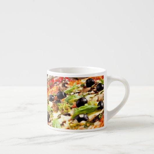 Italiaanse pizza espresso kop (Rechts)