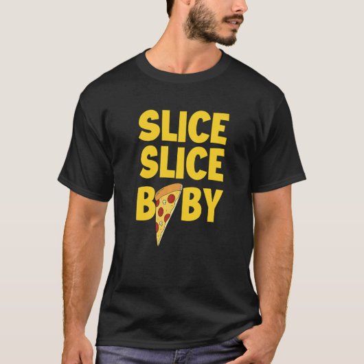 Italiaanse Pizza Food Slice Slice Baby Pizza T-shirt (Voorkant)