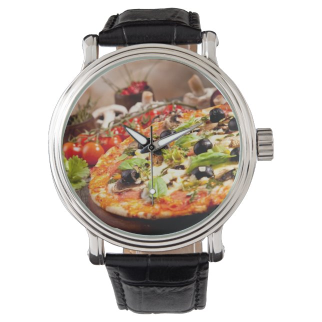 Italiaanse pizza horloge (Voorkant)