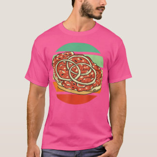 Italiaanse Pizza Mouth Watering Retro Food Lover F T-shirt