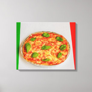 Italiaanse pizza op canvasprint canvas afdruk
