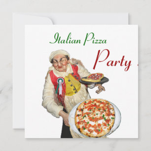 ITALIAANSE PIZZA PARTIJ , RESTAURANT groen wit Kaart