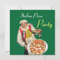 ITALIAANSE PIZZA PARTIJ , RESTAURANT rood groen