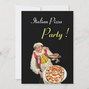 ITALIAANSE PIZZA PARTIJ, RESTAURANT rood zwart Kaart