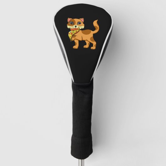 Italiaanse Pizza Pie Kat Liefhebber Kat Fluisteraa Golfheadcover (Voorkant)