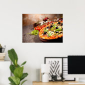 Italiaanse pizza poster (Thuiskantoor)