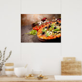 Italiaanse pizza poster (Keuken)