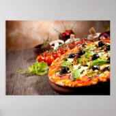 Italiaanse pizza poster (Voorkant)