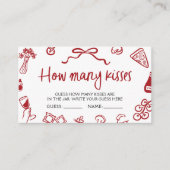 Italiaanse Pizza Raad Hoeveel Kussen Game Ticket Informatiekaartje (Voorkant)