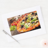Italiaanse pizza rechthoekige sticker (Envelop)