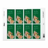 ITALIAANSE PIZZA rood groen wit Etiket (Full Sheet)
