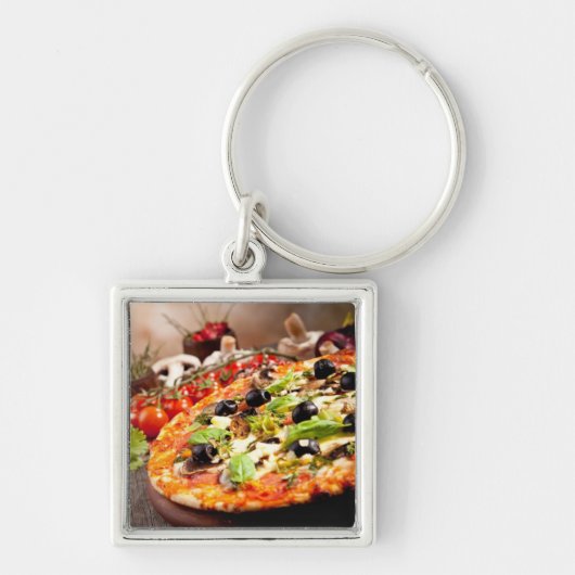 Italiaanse pizza sleutelhanger (Voorkant)