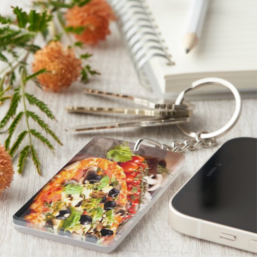 Italiaanse pizza sleutelhanger (Voorkant Rechts)