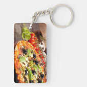 Italiaanse pizza sleutelhanger (achterkant)
