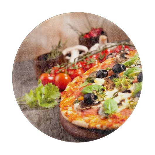 Italiaanse pizza snijplank (Voorkant)