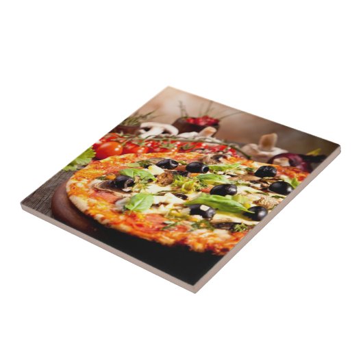 Italiaanse pizza tegeltje (Zijkant)