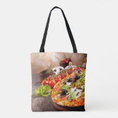 Italiaanse pizza tote bag (Achterkant)
