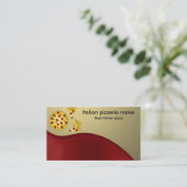 Italiaanse pizzeria visitekaartje (Staand voorkant)