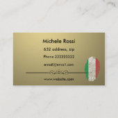 Italiaanse pizzeria visitekaartje (Achterkant)