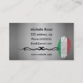 Italiaanse pizzeria visitekaartje (Achterkant)