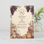 Italiaanse platteland rustieke Chic Gathering Kaart (Staand voorkant)