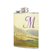 Italiaanse platteland wijnmakerij Monogram Whiskey Heupfles (Links)