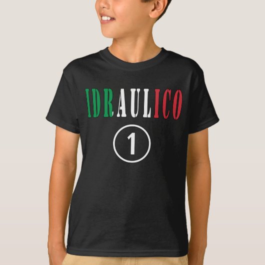 Italiaanse Plumbers : Idraulico Numero Uno T-shirt (Voorkant)
