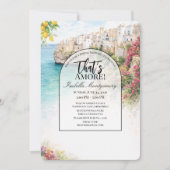 Italiaanse Polignano Mare Dat is Liefde Bruiloft B Kaart (Voorkant)