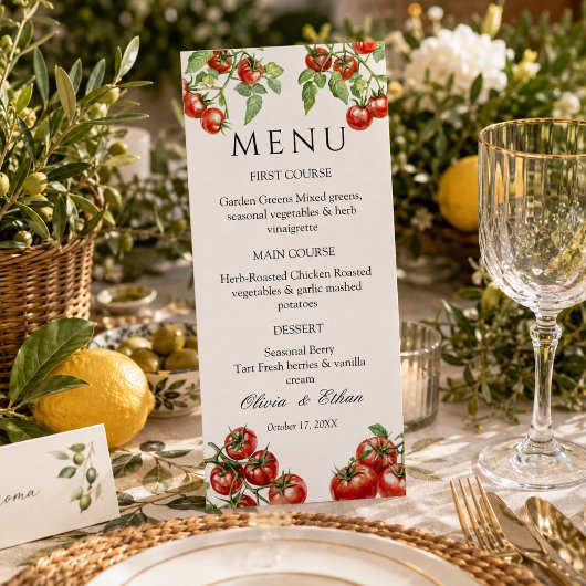 Italiaanse Pomodoro Bruiloft Menu
