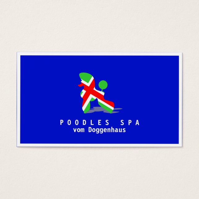 Italiaanse Poodle Visitekaartjes (Voorkant)