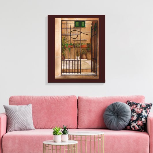 Italiaanse Poort Canvas Afdruk (Insitu (Woonkamer))