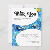 Italiaanse Positano Amalfi Citroen Bruidscadeausho Bedankkaart (Voorkant)