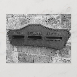 Italiaanse postbus-postkaart briefkaart