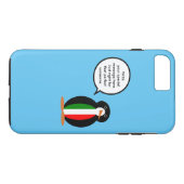 Italiaanse pratende mevrouw Pinguïn gepersonalisee Case-Mate iPhone Case (Achterkant (Horizontaal))