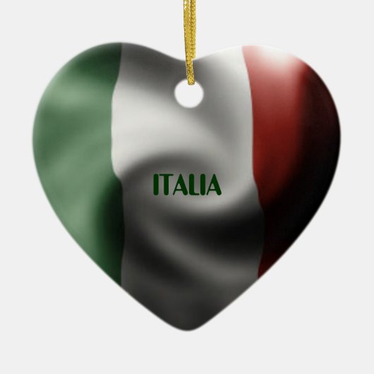 Italiaanse Pride Keramisch Ornament (Voorkant)