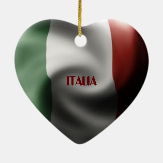 Italiaanse Pride Keramisch Ornament (Achterkant)