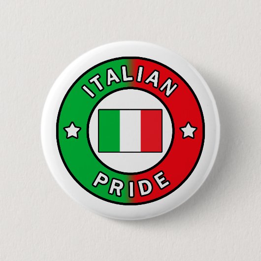 Italiaanse pride-knop ronde button 5,7 cm (Voorkant)