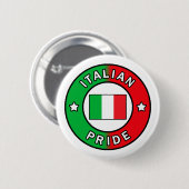 Italiaanse pride-knop ronde button 5,7 cm (Voorkant /achterkant)
