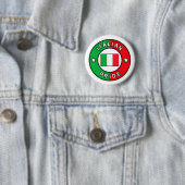 Italiaanse pride-knop ronde button 5,7 cm (In situ)