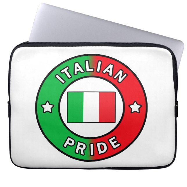 Italiaanse Pride mouw Laptop Sleeve (Voorkant)