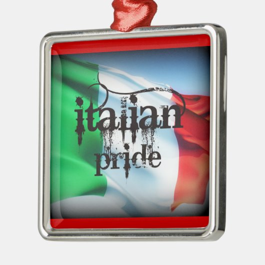 "ITALIAANSE PRIJS" VOOR DE CHRITMAS TREEDT DIT JAA METALEN ORNAMENT (Links)