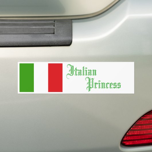 Italiaanse prinses, Bumpersticker (Op auto)