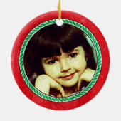 Italiaanse prinses Foto Ornament (Achterkant)