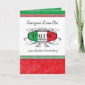 Italiaanse prinses gepersonaliseerde Kaart (Voorkant)