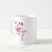 Italiaanse prinses koffiemok (Voorkant links)